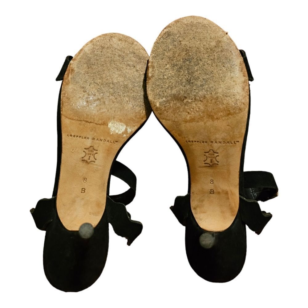 LOEFFLER RANDALL Black Nubuck Heels - Size 8 - Picture 5 of 8